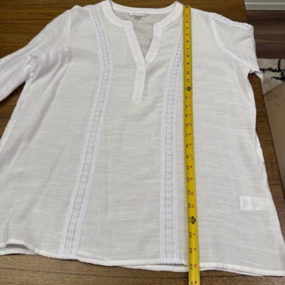 White Feminine Blouse by COUNTERPARTS - Picture 13 of 16